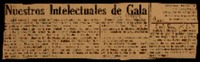 Nuestros intelectuales de gala