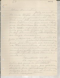 [Carta] [al] Ministro [de Relaciones Exteriores de Chile]