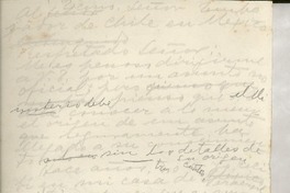 [Carta] [al] Embajador de Chile en México