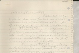 [Carta] [al] Ministro