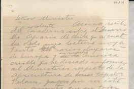[Carta] [al] Ministro