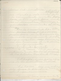 [Carta] [al] Subsecretario