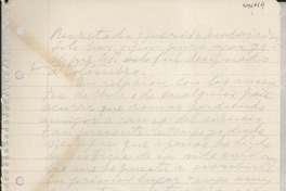 [Carta] [al] Embajador