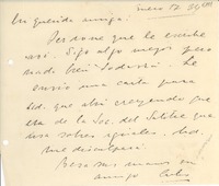 [Carta] 1934 ene. 17, [España] [a] Gabriela Mistral