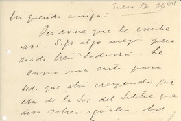 [Carta] 1934 ene. 17, [España] [a] Gabriela Mistral