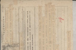 [Telegrama] 1945 Nov 22, New York [a] Lucila Godoy Alcayaga, Petrópolis