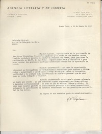 [Carta] 1946 ene. 18, Nueva York [a] Gabriela Mistral, Paris