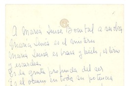 [A María Luisa Bombal...]