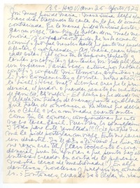 [Carta], 1972 ago. 25 Buenos Aires, Argentina <a> María Urzúa