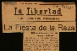 La fiesta de la raza Gabriela Mistral y el momento hispánico.
