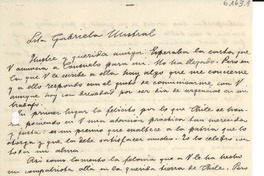 [Carta] 1935 nov., Madrid, [España] [a] Gabriela Mistral