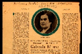 Gabriela Mistral los grandes valores femeninos de América