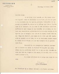 [Carta] 1945 jul. 3, Santiago, Chile [a] [Gabriela Mistral]