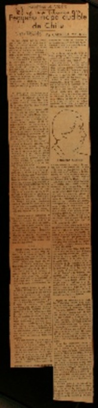 Pequeño mapa audible de Chile palabras al viento