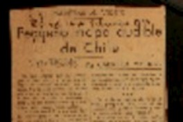 Pequeño mapa audible de Chile palabras al viento