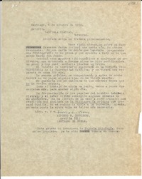 [Carta] 1950 oct. 6, Santiago de Chile [a] Gabriela Mistral, Veracruz
