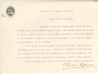 [Carta] 1933 ago. 26, Luzmela, [España] [a] Gabriela Mistral