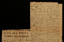 Ecos de la fiesta Scoutiva del domingo