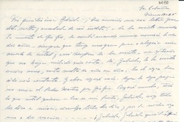 [Carta] 1945, [Puerto Rico] [a] Gabriela Mistral