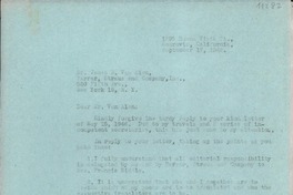 [Carta] 1946 Sept. 17, Monrovia, California, [EE.UU.] [a] James H. Van Alen, New York, [EE.UU.]