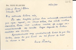 [Tarjeta] 1947 jun. 29, Bonn, [Alemania] [a] [Gabriela Mistral]