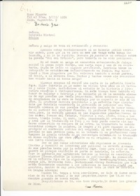 [Carta] 1951 mar. 3, Bonn, [Alemania] [a] Gabriela Mistral, México
