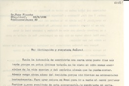 [Carta] 1936 oct. 23, Düsseldorf, [Alemania] [a] Gabriela Mistral