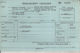 [Recibo] 1946 Mar. 3 [a] Gabriela Mistral, New York