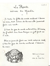 [Tarjeta] [Francia] [a] Gabriela Mistral