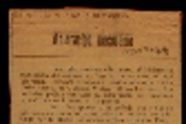 Aclaración necesaria