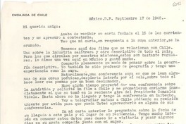 [Carta] 1948 sept. 17, México D. F. [a] Gabriela Mistral