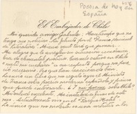 [Tarjeta] 1951 ago. 10, Montevideo, [Uruguay] [a] Gabriela [Mistral]