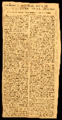 Gabriela Mistral escribe sobre Dalia Iñiguez una artista cubana que llegará pronto a Chile