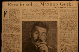 Recado sobre Máximo Gorki