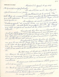 [Carta] 1949 ago. 18, México D. F. [a] Gabriela Mistral