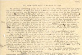 [Carta] 1942 ene. 3, San José, Costa Rica [a] Gabriela [Mistral]