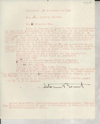 [Carta] 1946 oct. 24, Montpeller, [Francia] [a] Gabriela [Mistral]