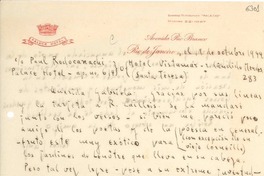 [Carta] 1944 oct. 19, Río de Janeiro [a] Gabriela Mistral