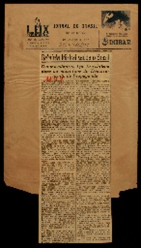 Gabriela Mistral saúda o Brasil o que a admiravel poetisa chilena disse ao microfone do Departamento de Propaganda.
