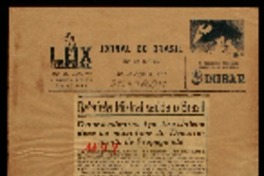 Gabriela Mistral saúda o Brasil o que a admiravel poetisa chilena disse ao microfone do Departamento de Propaganda.