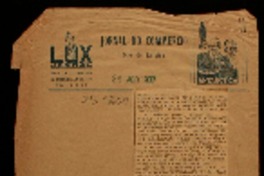 Gabriela Mistral saúda o Brasil o que a admiravel poetisa chilena disse ao microfone do Departamento de Propaganda.