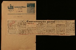 Conversação geral Gabriella Mistral...