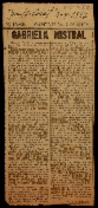 Gabriela Mistral