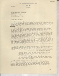 [Carta] 1946 Mar. 6, [Londres], [England] [a] Gabriela Mistral, Claridge's Hotel, [England?]