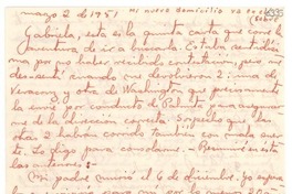 [Carta] 1951 mar. 2 [a] Gabriela Mistral