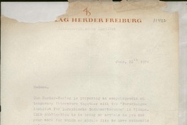 [Carta] 1956 June 22, [Deutschland] [a] Madame [Gabriela Mistral]