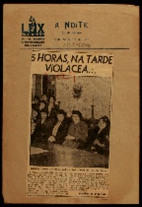 5 horas, na tarde violacea---