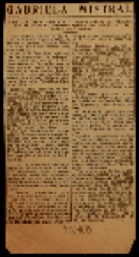 Gabriela Mistral