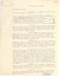 [Carta] 1945 mar. 27, Santiago, [Chile] [a] Gabriela [Mistral]