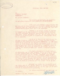 [Carta] 1945 mayo 30, Santiago, [Chile] [a] Gabriela Mistral, Petrópolis, [Brasil]